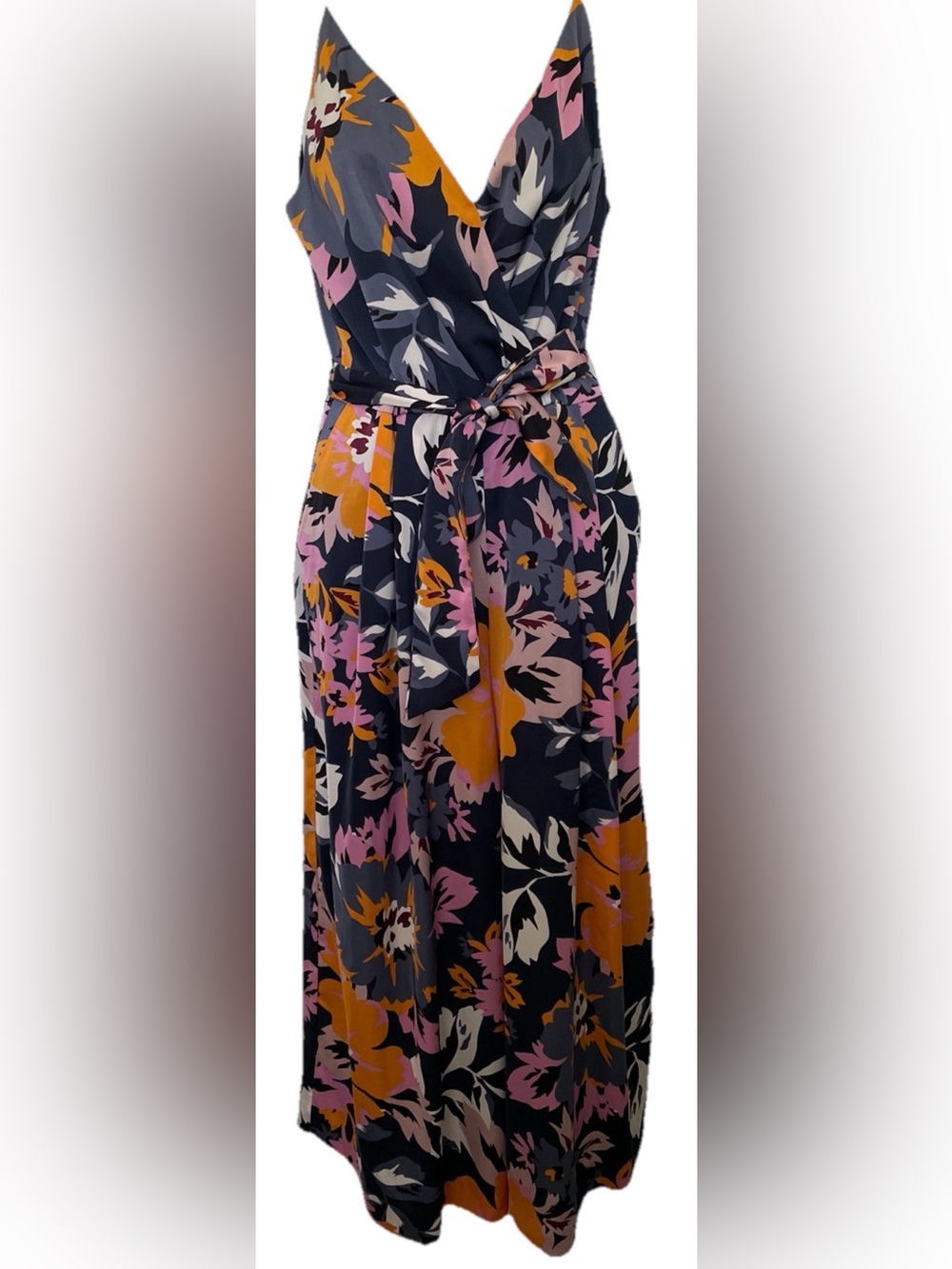 H&M Tropical Floral Jumpsuit Size 6 EUC